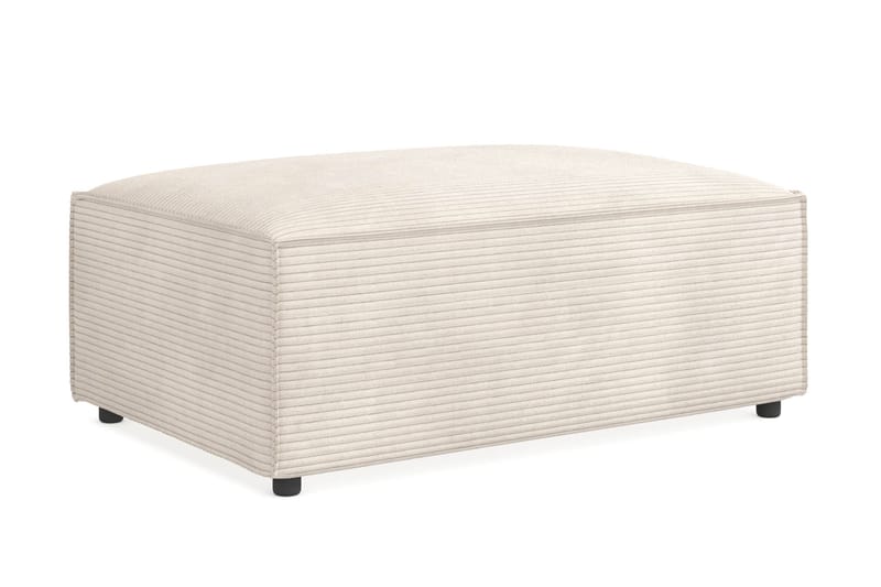 Cubo 1-sits  Rektangulär Fotpallsmodul i Manchester 120 cm bred - Beige - Products - Möbler - Fåtölj & stolar - Pall & puff - Fotpallar