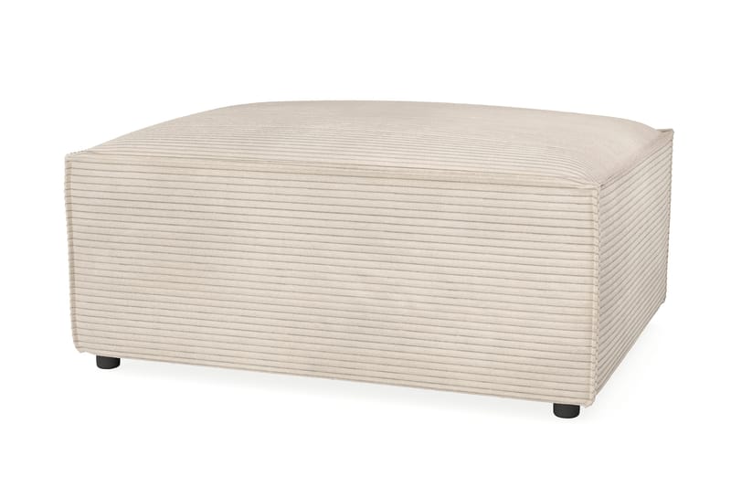 Cubo 1-sits  Rektangulär Fotpallsmodul i Manchester 80 cm bred - Beige - Products - Möbler - Fåtölj & stolar - Pall & puff - Fotpallar