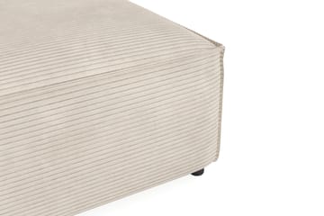 Cubo 1-sits  Rektangulär Fotpallsmodul i Manchester 80 cm bred - Beige - Products - Möbler - Fåtölj & stolar - Pall & puff - Fotpallar