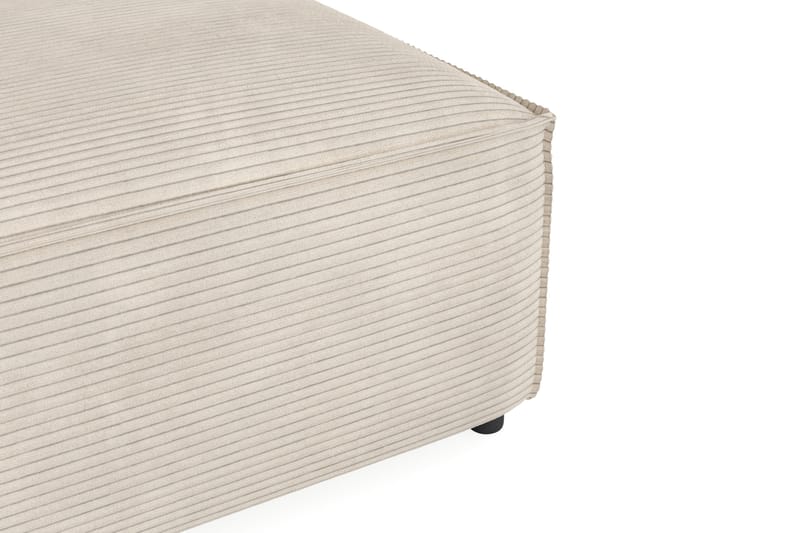 Cubo 1-sits  Rektangulär Fotpallsmodul i Manchester 80 cm bred - Beige - Products - Möbler - Fåtölj & stolar - Pall & puff - Fotpallar