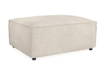 Cubo 1-sits  Rektangulär Fotpallsmodul i Manchester 80 cm bred - Beige - Products - Möbler - Fåtölj & stolar - Pall & puff - Fotpallar