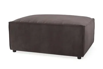 Cubo 1-sits  Rektangulär Fotpallsmodul i Sammet 80 cm bred - Mörkgrå - Products - Möbler - Fåtölj & stolar - Pall & puff - Fotpallar