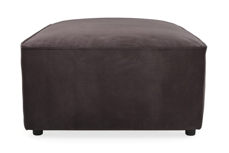 Cubo 1-sits  Rektangulär Fotpallsmodul i Sammet 80 cm bred - Mörkgrå - Products - Möbler - Fåtölj & stolar - Pall & puff - Fotpallar