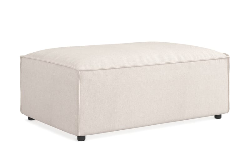 Cubo 1-sits  Rektangulär Fotpallsmodul i Tyg 120 cm bred - Beige - Products - Möbler - Fåtölj & stolar - Pall & puff - Fotpallar