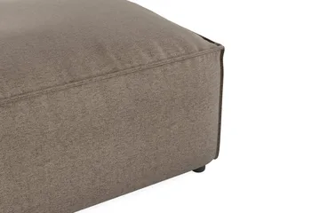 Cubo 1-sits  Rektangulär Fotpallsmodul i Tyg 120 cm bred - Grå - Products - Möbler - Fåtölj & stolar - Pall & puff - Fotpallar