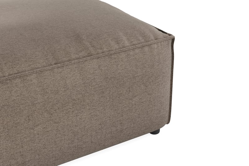 Cubo 1-sits  Rektangulär Fotpallsmodul i Tyg 120 cm bred - Grå - Products - Möbler - Fåtölj & stolar - Pall & puff - Fotpallar