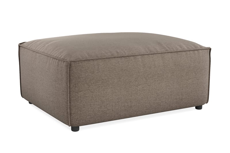 Cubo 1-sits  Rektangulär Fotpallsmodul i Tyg 120 cm bred - Grå - Products - Möbler - Fåtölj & stolar - Pall & puff - Fotpallar