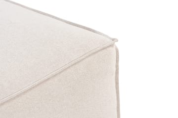 Cubo 1-sits  Rektangulär Fotpallsmodul i Tyg 80 cm bred - Beige - Products - Möbler - Fåtölj & stolar - Pall & puff - Fotpallar
