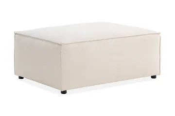 Cubo 1-sits  Rektangulär Fotpallsmodul i Tyg 80 cm bred - Beige - Products - Möbler - Fåtölj & stolar - Pall & puff - Fotpallar