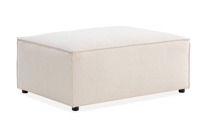 Cubo 1-sits  Rektangulär Fotpallsmodul i Tyg 80 cm bred - Beige - Products - Möbler - Fåtölj & stolar - Pall & puff - Fotpallar