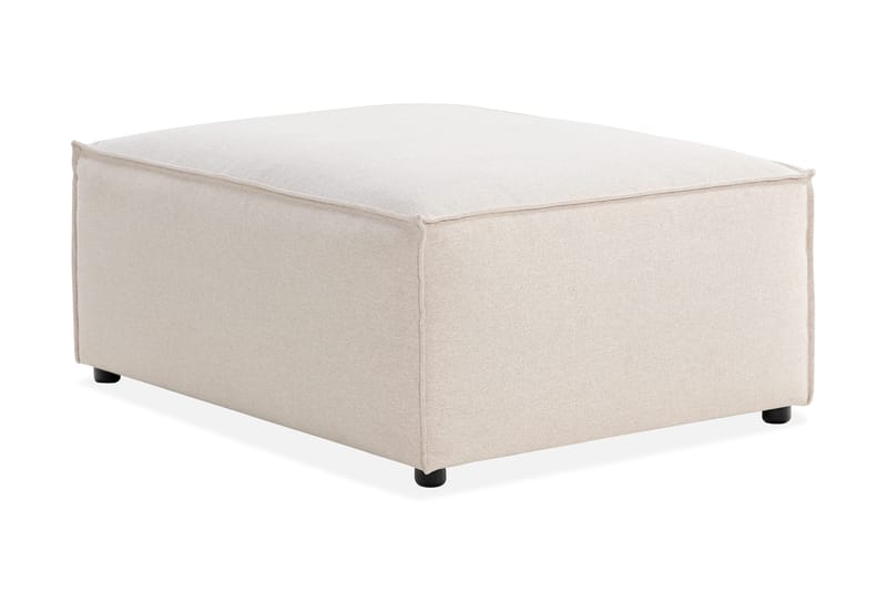 Cubo 1-sits  Rektangulär Fotpallsmodul i Tyg 80 cm bred - Beige - Products - Möbler - Fåtölj & stolar - Pall & puff - Fotpallar