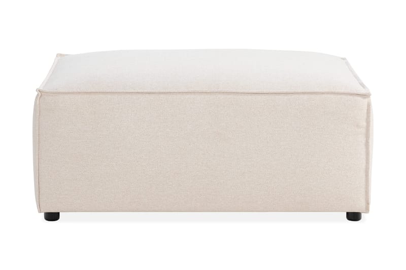 Cubo 1-sits  Rektangulär Fotpallsmodul i Tyg 80 cm bred - Beige - Products - Möbler - Fåtölj & stolar - Pall & puff - Fotpallar