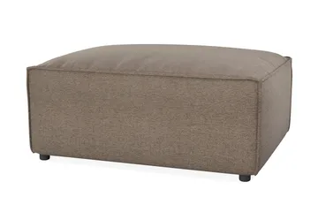 Cubo 1-sits  Rektangulär Fotpallsmodul i Tyg 80 cm bred - Grå - Products - Möbler - Fåtölj & stolar - Pall & puff - Fotpallar