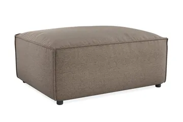 Cubo 1-sits  Rektangulär Fotpallsmodul i Tyg 80 cm bred - Grå - Products - Möbler - Fåtölj & stolar - Pall & puff - Fotpallar