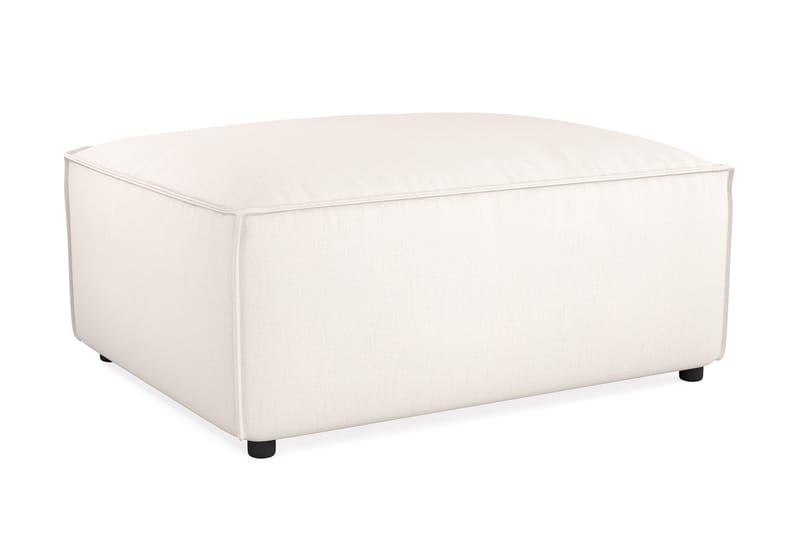Cubo 1-sits  Rektangulär Fotpallsmodul i Tyg 80 cm bred - Ljusbeige - Products - Möbler - Fåtölj & stolar - Pall & puff - Fotpallar