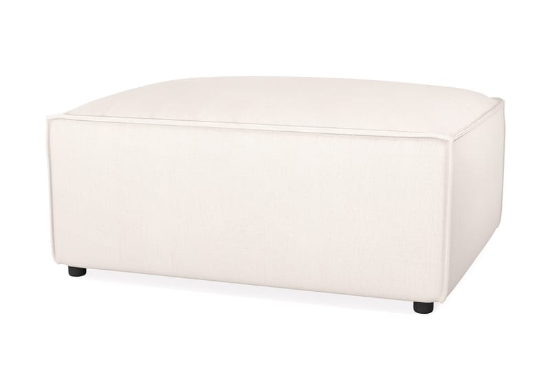 Cubo 1-sits  Rektangulär Fotpallsmodul i Tyg 80 cm bred - Ljusbeige - Products - Möbler - Fåtölj & stolar - Pall & puff - Fotpallar