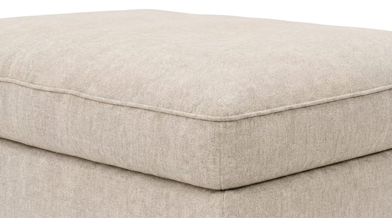 Dubai Fotpall i Tyg - Beige - Products - Möbler - Fåtölj & stolar - Pall & puff - Fotpallar