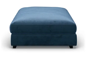 Dubai Rektangulär Fotpall 120x95 cm i Sammet - Blå - Products - Möbler - Fåtölj & stolar - Pall & puff - Fotpallar