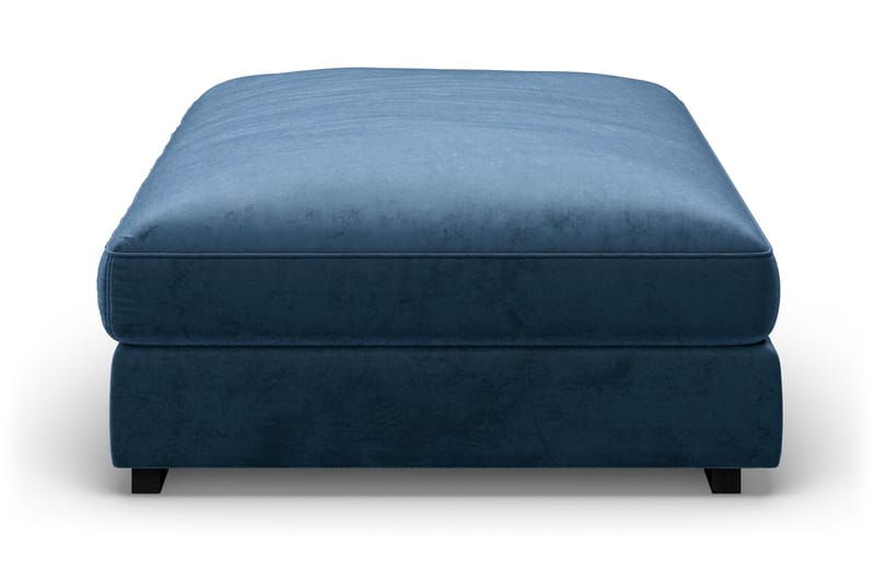 Dubai Rektangulär Fotpall 120x95 cm i Sammet - Blå - Products - Möbler - Fåtölj & stolar - Pall & puff - Fotpallar