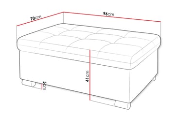 Dynir Fotpall 70 cm - Grå/Ljusgrå - Products - Möbler - Fåtölj & stolar - Pall & puff - Fotpallar