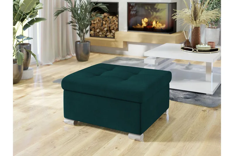 Dynir Fotpall 70 cm - Grön - Products - Möbler - Fåtölj & stolar - Pall & puff - Fotpallar