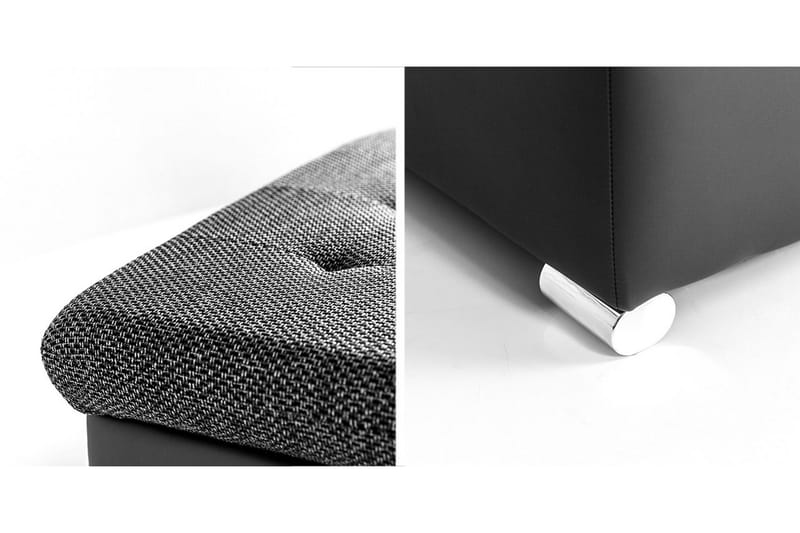 Dynir Fotpall 70 cm - Vit/Svart - Products - Möbler - F åtölj & stolar - Pall & puff - Fotpallar