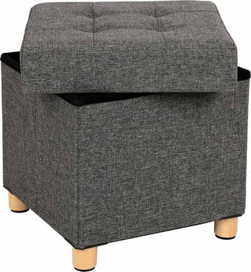 Fideli sittpuff med förvaring - Grå - Grå - Products - Möbler - Fåtölj & stolar - Pall & puff - Sittpuff