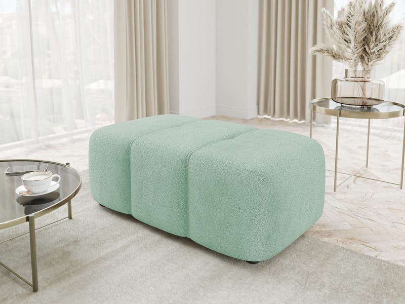 Flo Fotpall 93 cm - Grön - Products - Möbler - Fåtölj & stolar - Pall & puff - Fotpallar