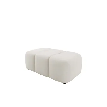 Flo Fotpall 93 cm - Vit - Products - Möbler - Fåtölj & stolar - Pall & puff - Fotpallar