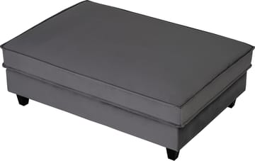 Fotpall Brandy 122x86 cm i Sammet - Mörkgrå - Products - Möbler - Fåtölj & stolar - Pall & puff - Fotpallar
