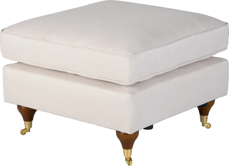 Fotpall Howard Watford Deluxe 69x69 cm, Beige