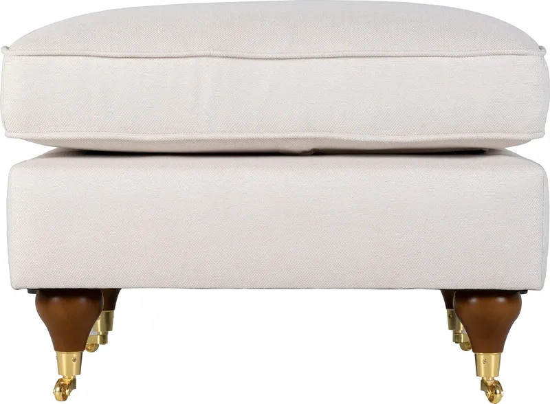 Fotpall Howard Watford Deluxe 69x69 cm - Beige - Products - Möbler - Fåtölj & stolar - Pall & puff - Fotpallar