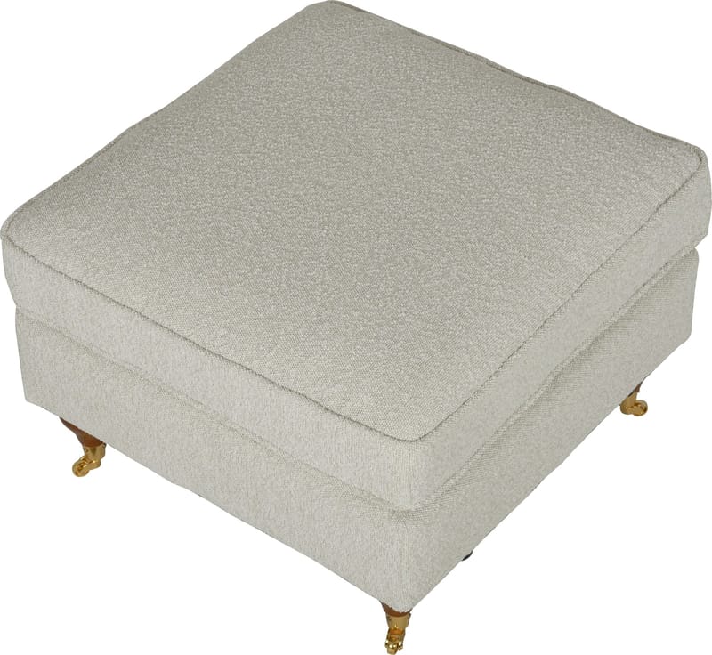 Fotpall Howard Watford Deluxe 69x69 cm - Vit - Products - Möbler - Fåtölj & stolar - Pall & puff - Fotpallar