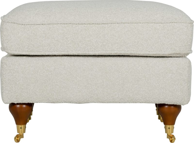 Fotpall Howard Watford Deluxe 69x69 cm - Vit - Products - Möbler - Fåtölj & stolar - Pall & puff - Fotpallar