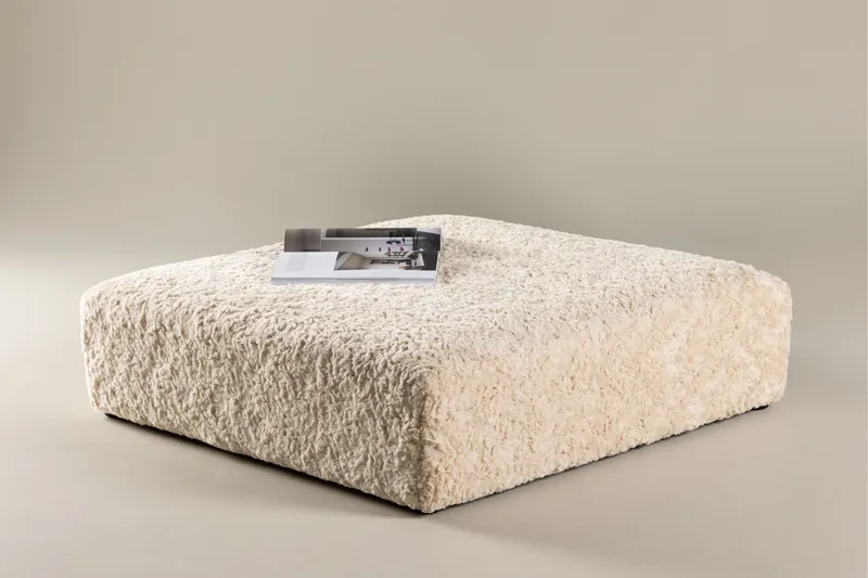 Frankie Fotpall - Beige - Products - Möbler - Fåtölj & stolar - Pall & puff - Fotpallar