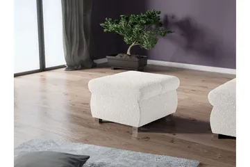 Gamal Fotpall 60 cm - Vit - Products - Möbler - Fåtölj & stolar - Pall & puff - Fotpallar