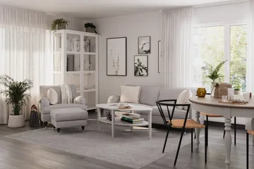 Howard Classic Fotpall - Grå - Products - Möbler - Fåtölj & stolar - Pall & puff - Fotpallar