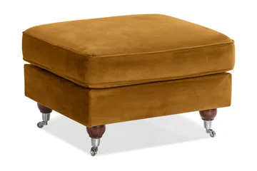 Howard Riviera Fotpall Sammet - Amber - Products - Möbler - Fåtölj & stolar - Pall & puff - Fotpallar