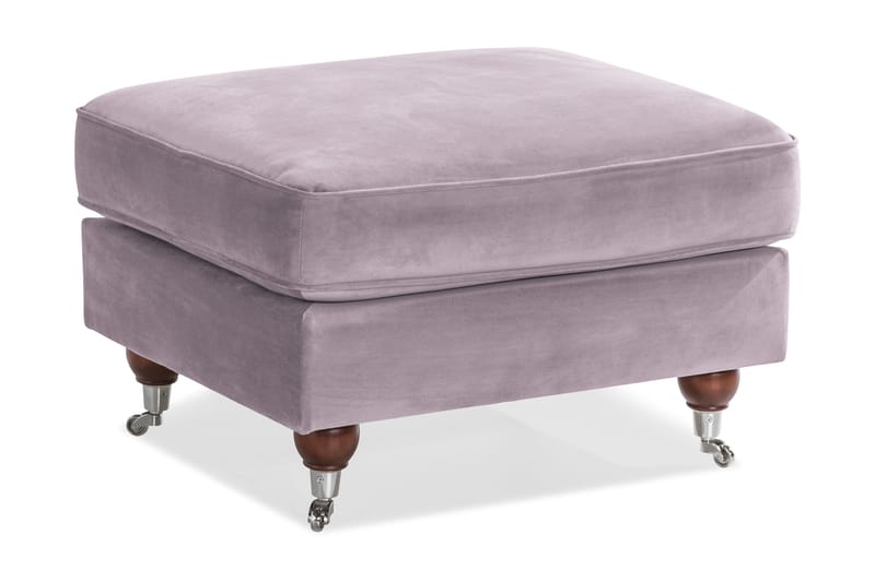 Howard Riviera Fotpall Sammet - Lila - Products - Möbler - Fåtölj & stolar - Pall & puff - Fotpallar