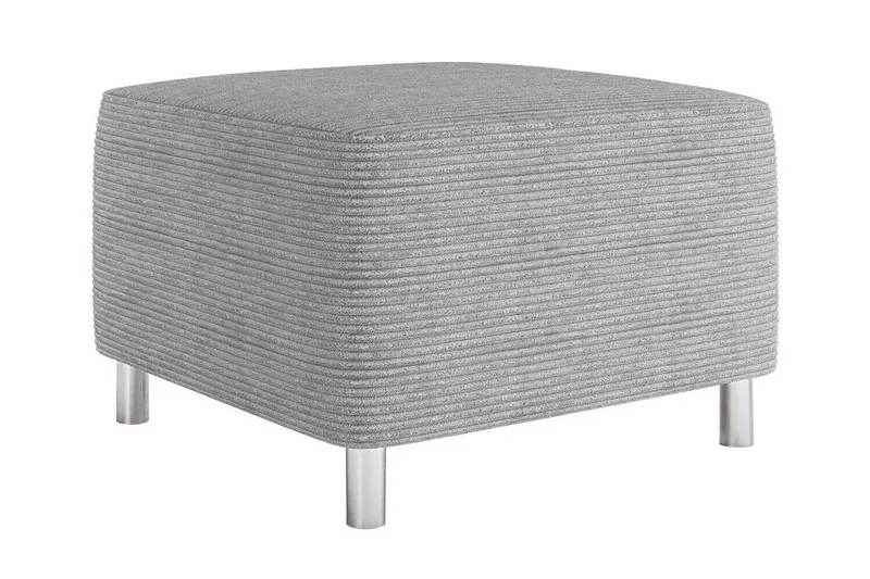 Kintore Fotpall 56 cm Light grey/Dark grey