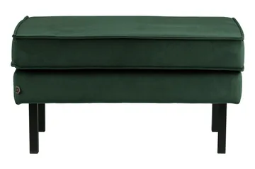 Lissbon Fotpall Sammet - Grön - Products - Möbler - Fåtölj & stolar - Pall & puff - Fotpallar