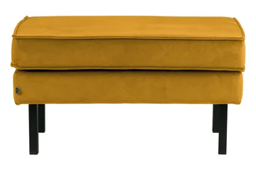 Lissbon Fotpall Sammet - Ockra - Products - Möbler - Fåtölj & stolar - Pall & puff - Fotpallar
