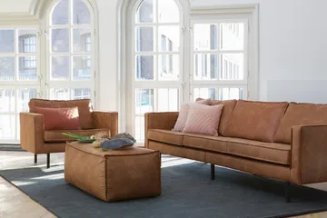 Lissbon Sittpuff - Brun - Products - Möbler - Fåtölj & stolar - Pall & puff - Sittpuff