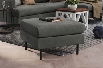 Menard Compact Fotpall 68 cm - Grå - Products - Möbler - Fåtölj & stolar - Pall & puff - Fotpallar