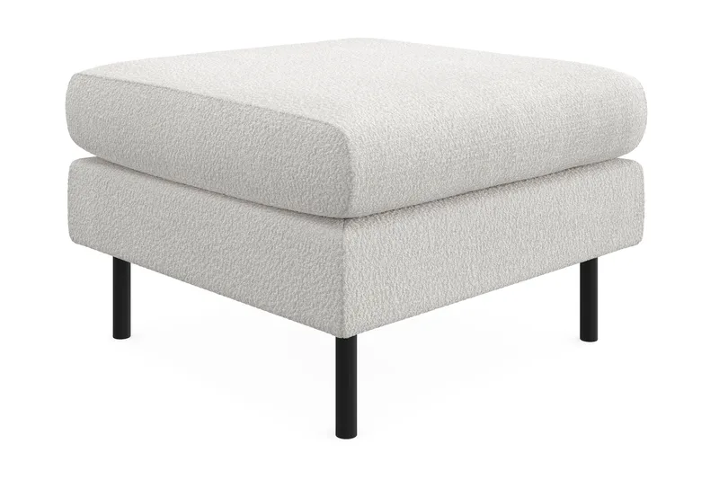 Menard Compact Fotpall 68 cm - Vit - Products - Möbler - Fåtölj & stolar - Pall & puff - Fotpallar