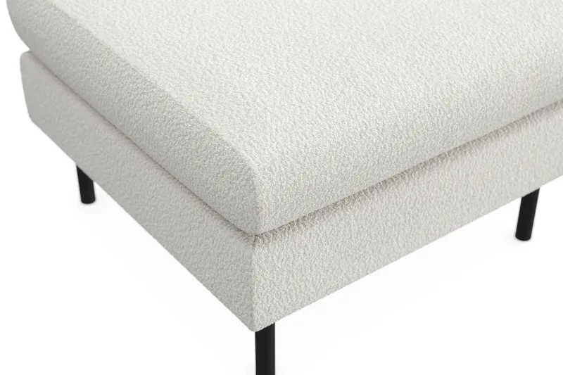 Menard Compact Fotpall 68 cm - Vit - Products - Möbler - Fåtölj & stolar - Pall & puff - Fotpallar