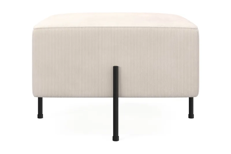 Menard Compact Sittpuff 60 cm Kvadratisk - Beige - Products - Möbler - Fåtölj & stolar - Pall & puff - Sittpuff