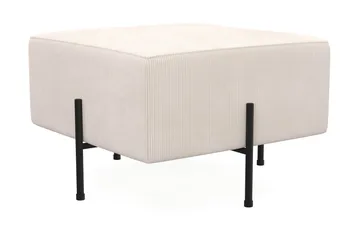 Menard Compact Sittpuff 60 cm Kvadratisk - Beige - Products - Möbler - Fåtölj & stolar - Pall & puff - Sittpuff