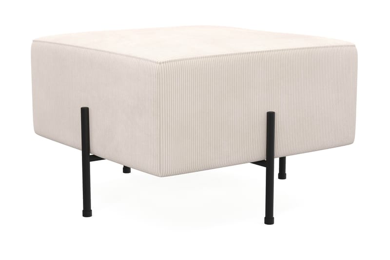 Menard Compact Sittpuff 60 cm Kvadratisk - Beige - Products - Möbler - Fåtölj & stolar - Pall & puff - Sittpuff