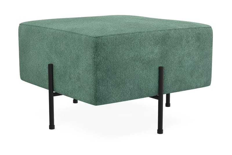 Menard Compact Sittpuff 60 cm Kvadratisk - Grön - Products - Möbler - Fåtölj & stolar - Pall & puff - Sittpuff